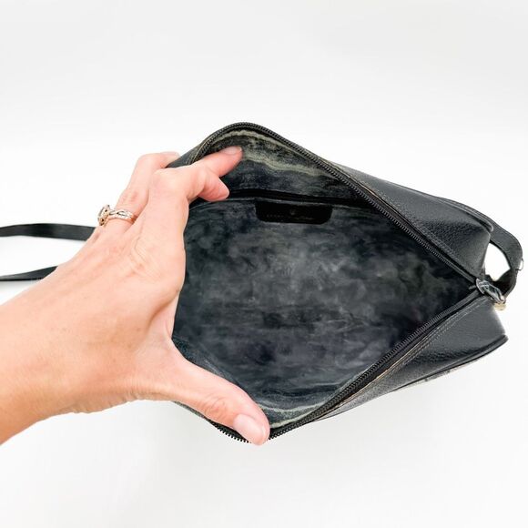 Gucci GG Ophidia Monogram Web Stripe Crossbody Shoulder Bag Navy Vintage Purse - Picture 12 of 14